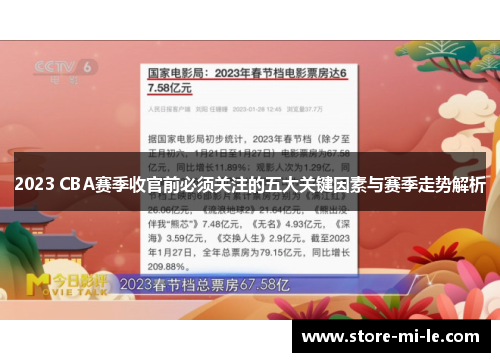 2023 CBA赛季收官前必须关注的五大关键因素与赛季走势解析
